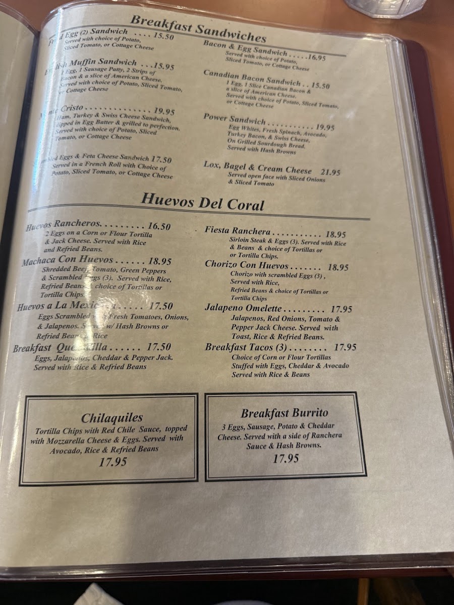 Coral Cafe Menu - Image 5